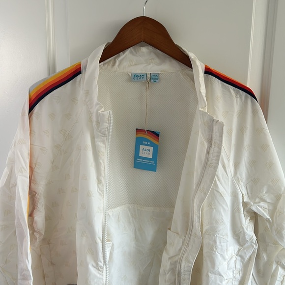 Aldi Gear 2024 Windbreaker Jacket Ladies White Extra Large Brand New With Tags - Picture 12 of 12